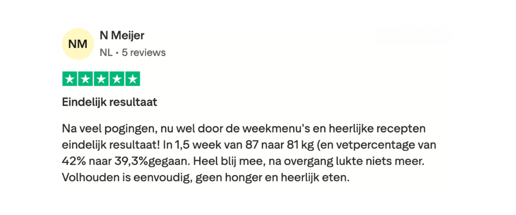OG+ lid reactie — screenshot