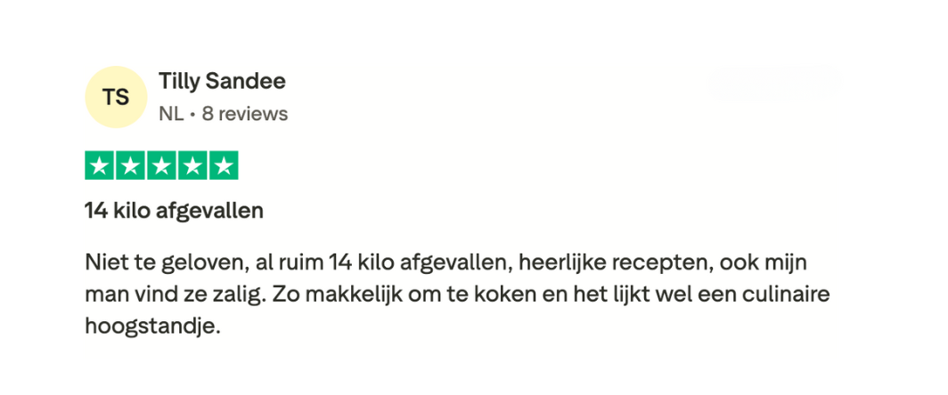 OG+ lid reactie — screenshot