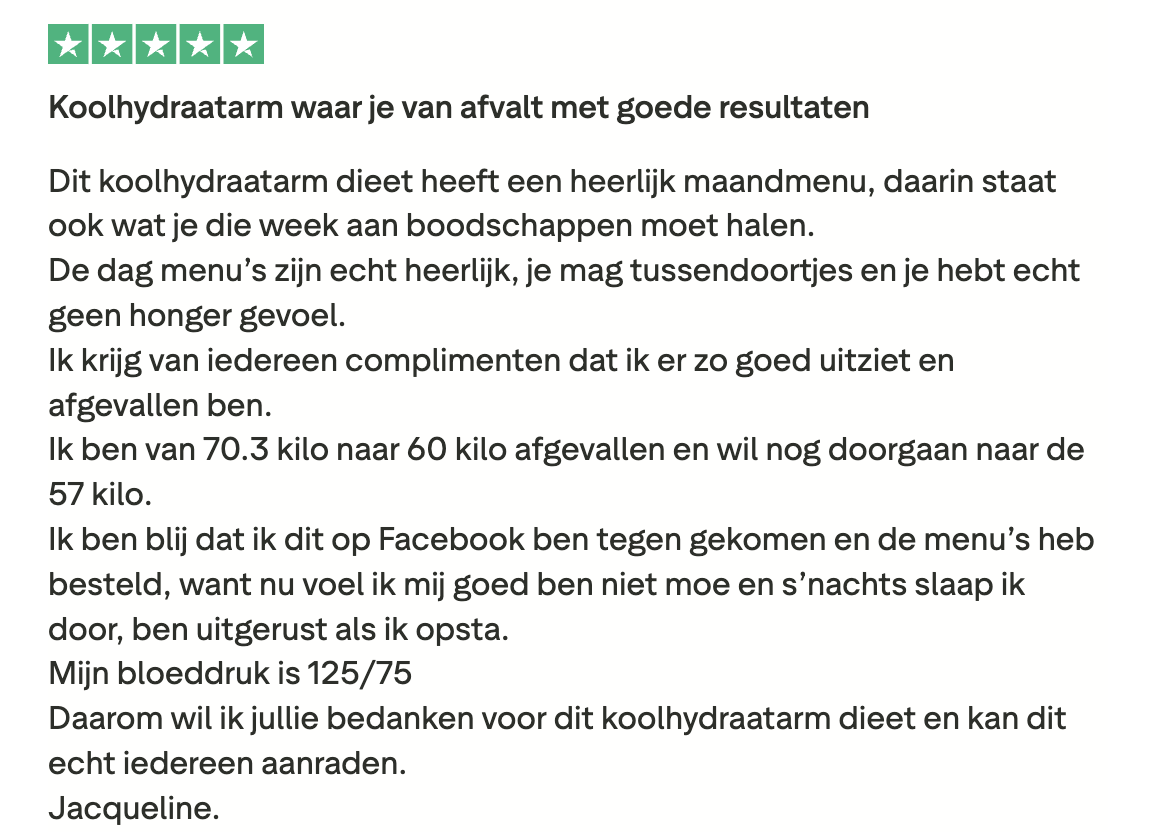 OG+ lid reactie — screenshot
