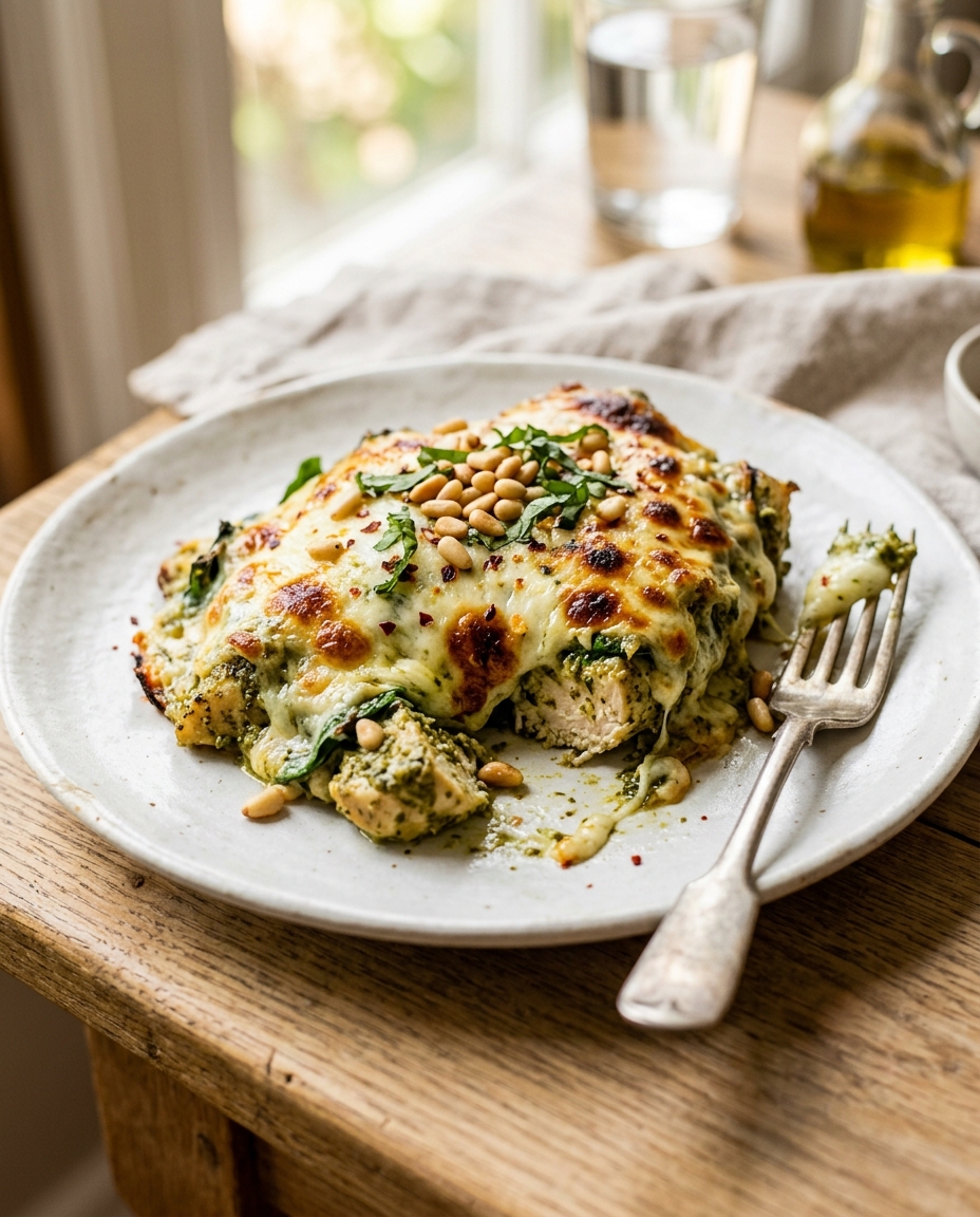 Kip-Pesto Gratin