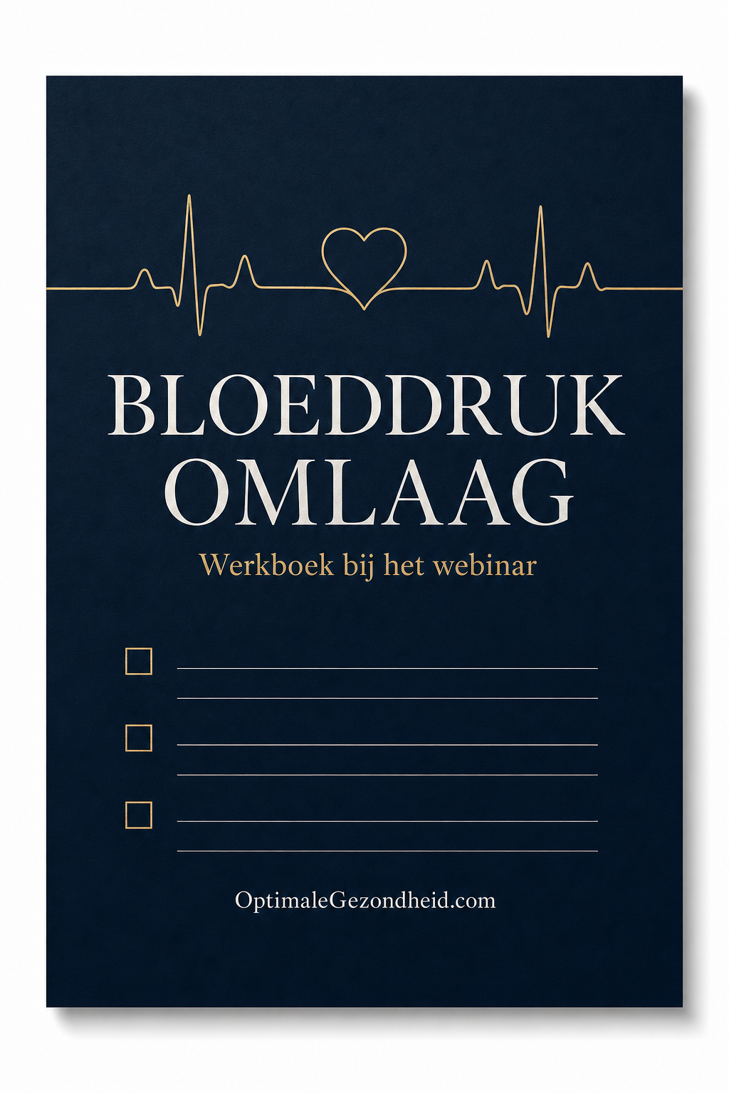Bloeddruk Omlaag — werkboek bij de training (PDF met checklist)