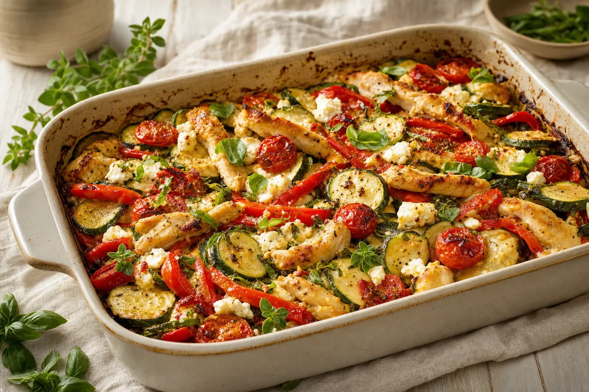 Mediterrane Courgetteschotel